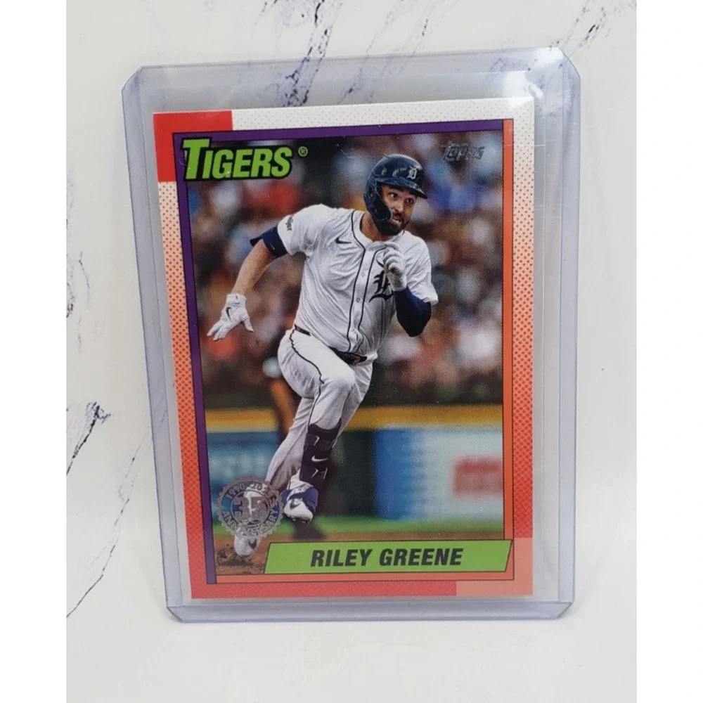 2025 Topps Series 1 - 1990 Topps Baseball Riley Greene Detroit Tigers #T90-44